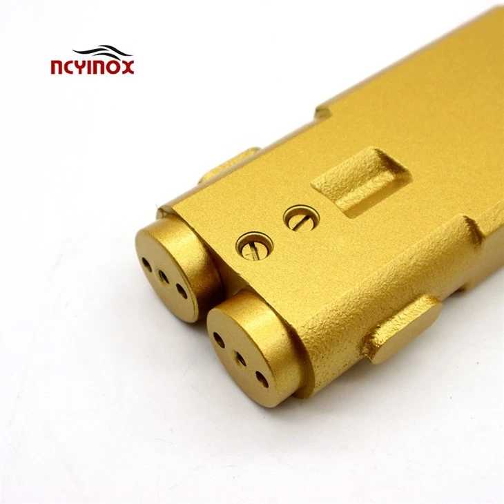 Glass Door Fitting Heavy Golden Floor Pivot Hinge For Glass Door