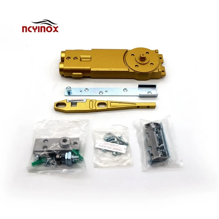 Glass Door Fitting Heavy Golden Floor Pivot Hinge For Glass Door