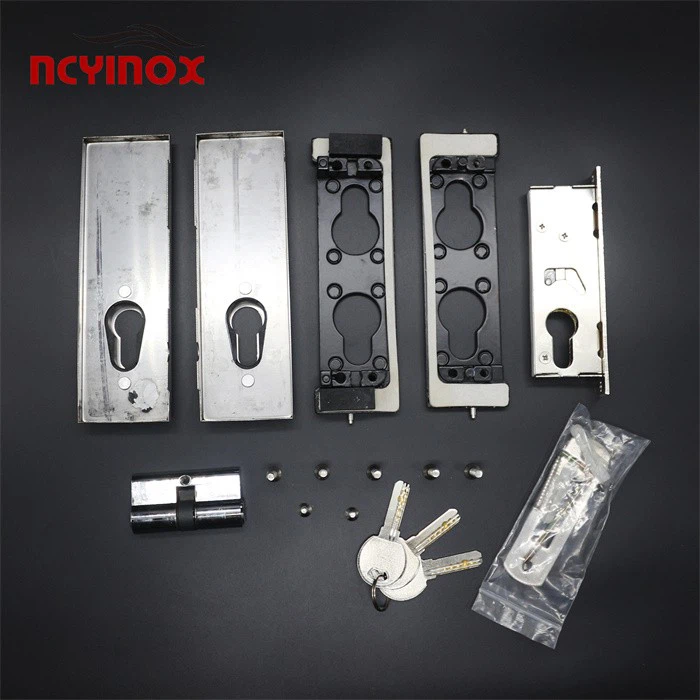 Wholesale Stainless Steel Glass Door Patch Lock With Brass Key